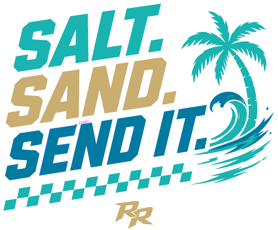 Salt. Sand. Send It. Tee