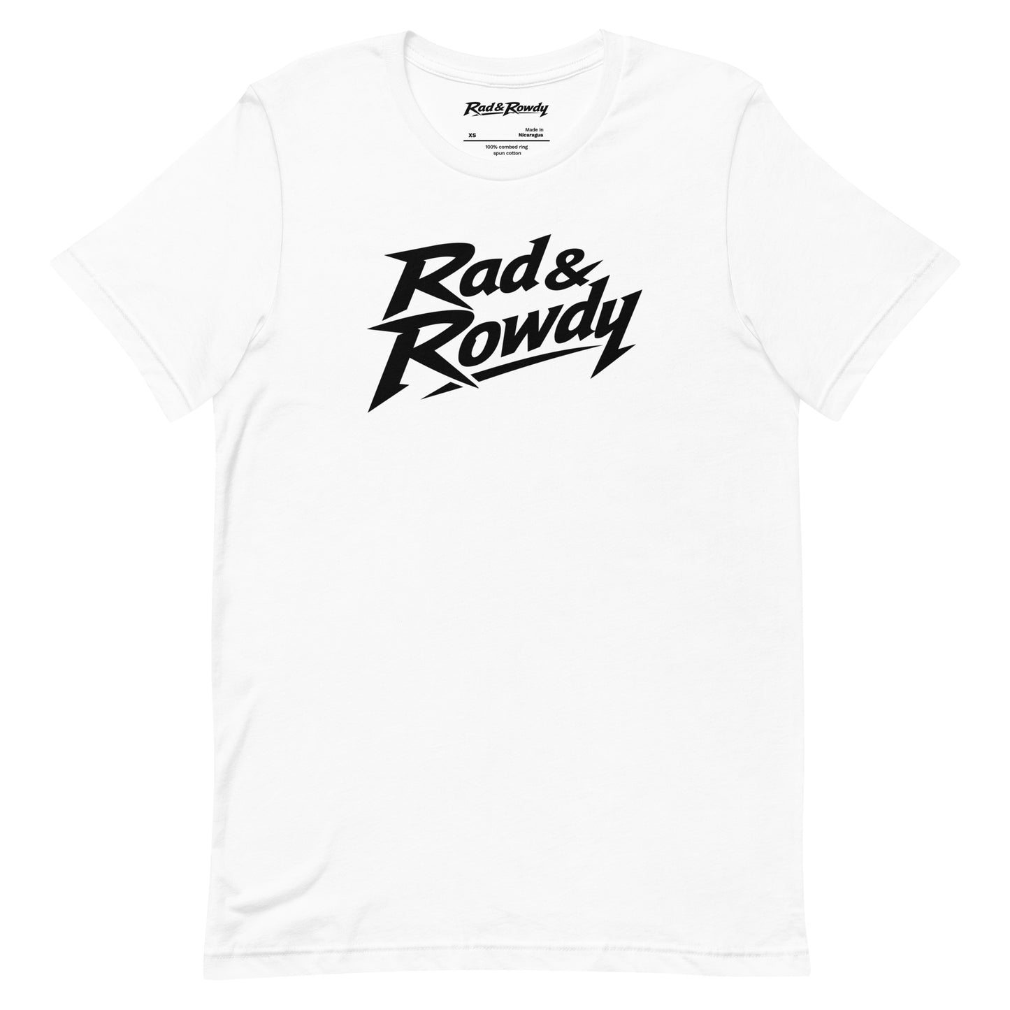 Rad & Rowdy Logo Tee - White