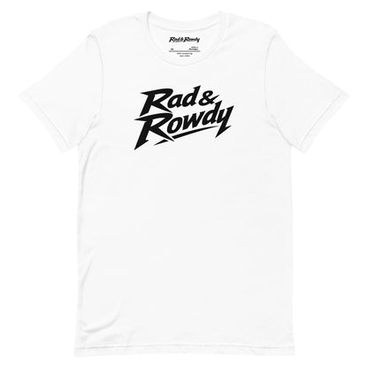 Rad & Rowdy Logo Tee - White