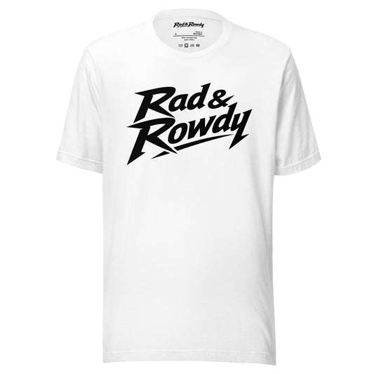 Rad & Rowdy Logo Tee - White